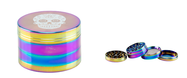 Grinder "Skull Rainbow" 4-teilig 52mm